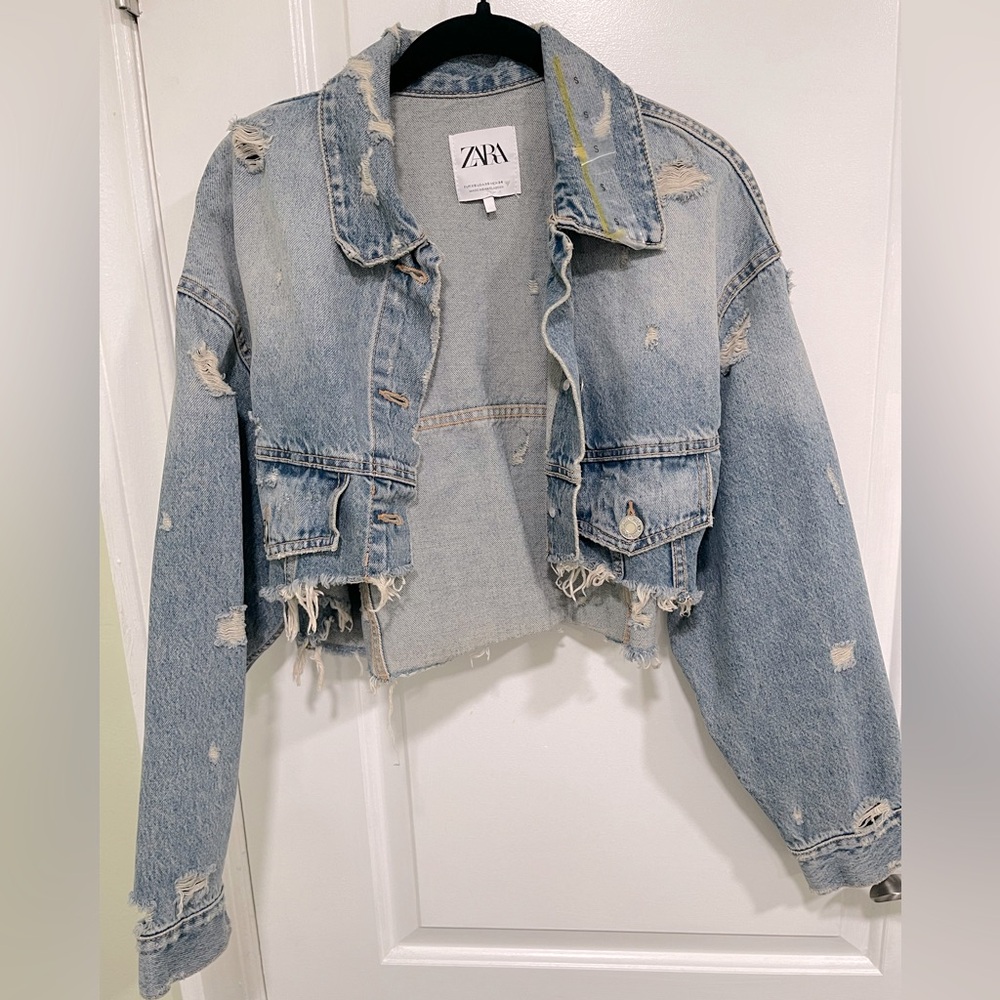 Zara Crop Denim Jacket
